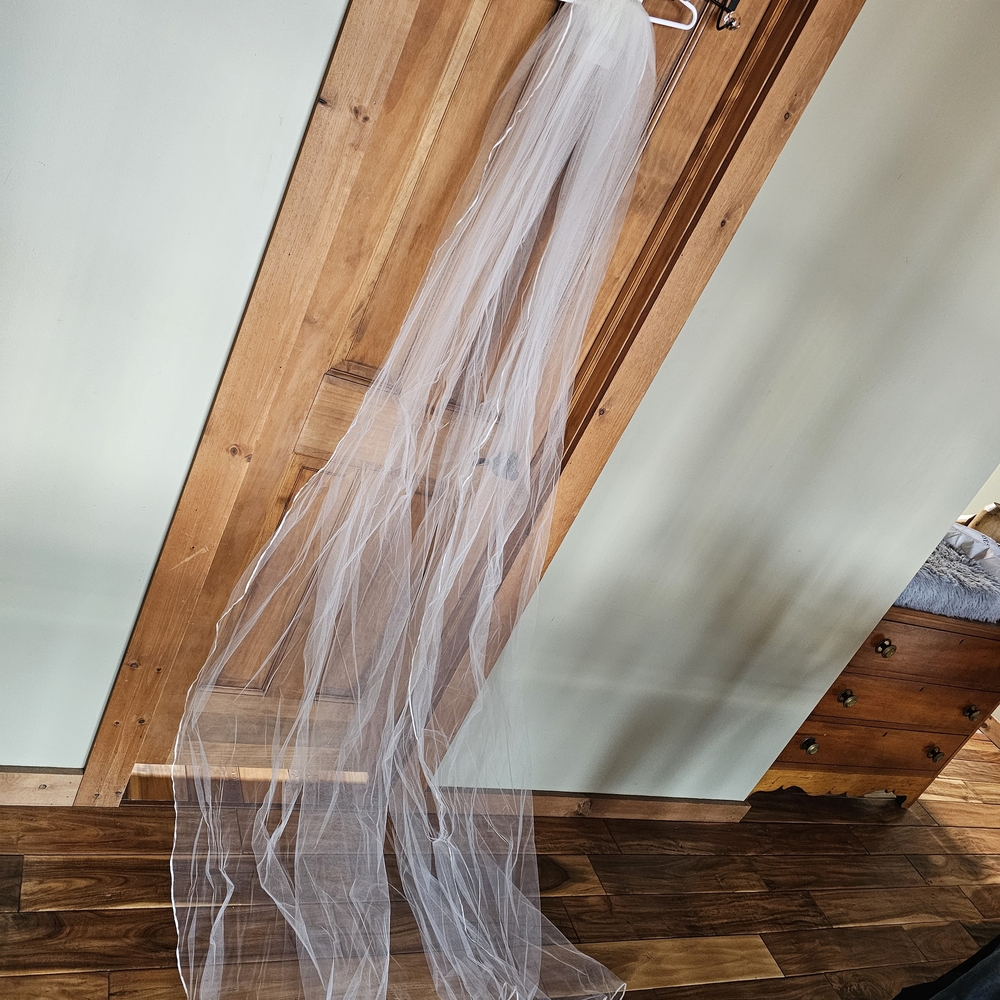 90 Inch Michael Of Boston IVORY veil.